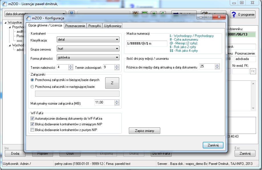 MSS ZOD DocFLOW-Stanowisko sieciowe